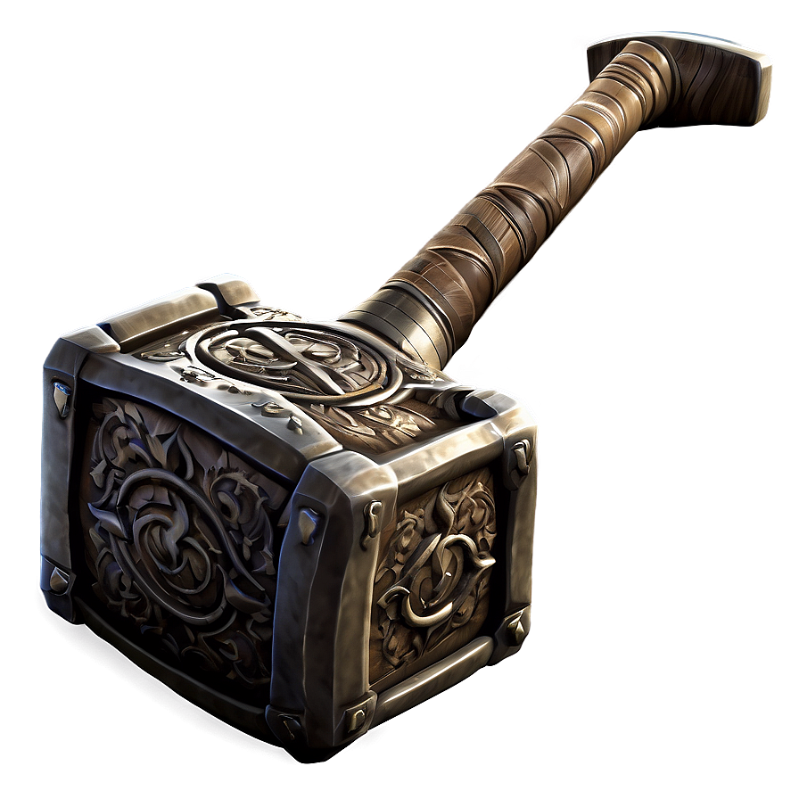 Enchanted Mjolnir Hammer Png Lce34 PNG Image