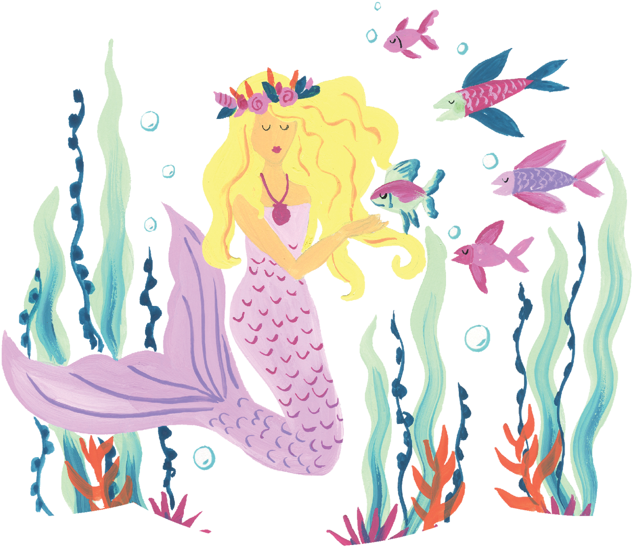 Enchanted_ Ocean_ Mermaid_ Clipart.png PNG Image