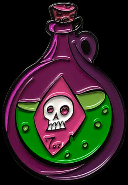 Enchanted Poison Potion Pin PNG Image