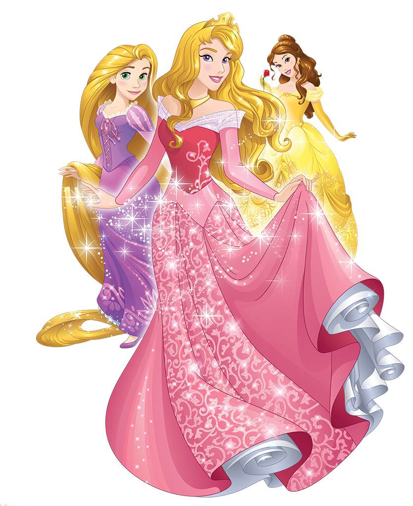 Enchanted_ Princess_ Trio PNG Image