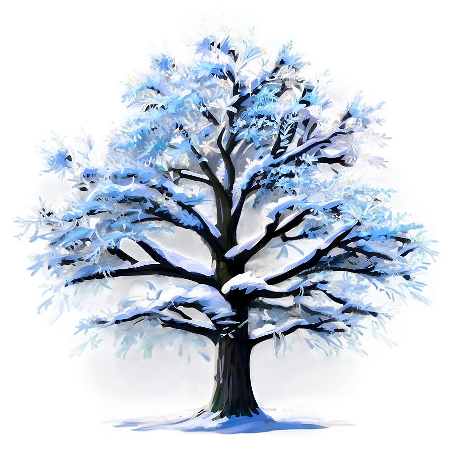 Enchanted Snow Tree Png Ikx14 PNG Image