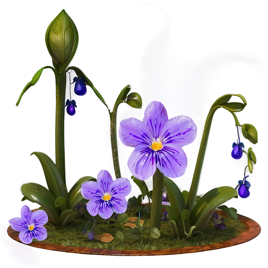 Enchanting Violet Png Cdw45 PNG Image