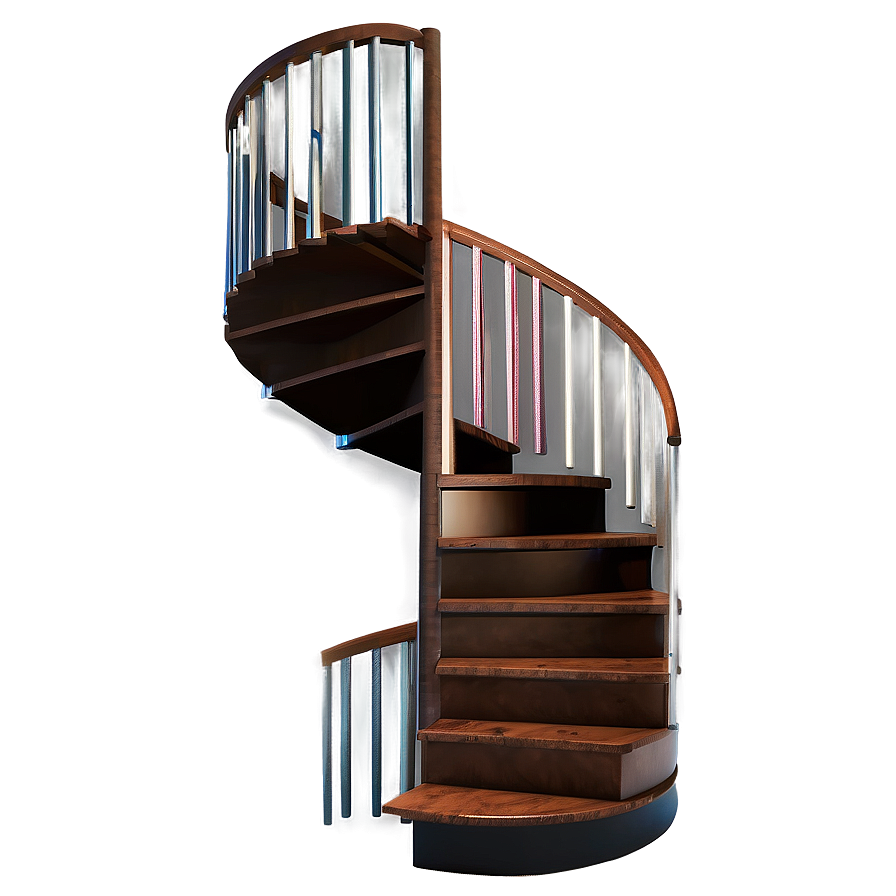 Enclosed Spiral Staircase Png Bsx PNG Image