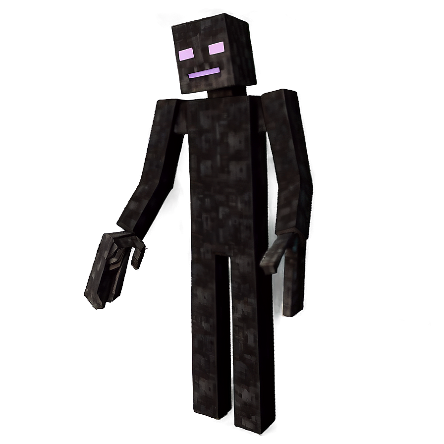 Enderman In Battle With Player Png 05242024 PNG Image