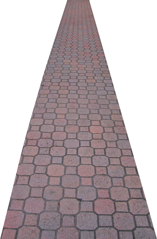 Endless Cobblestone Path PNG Image