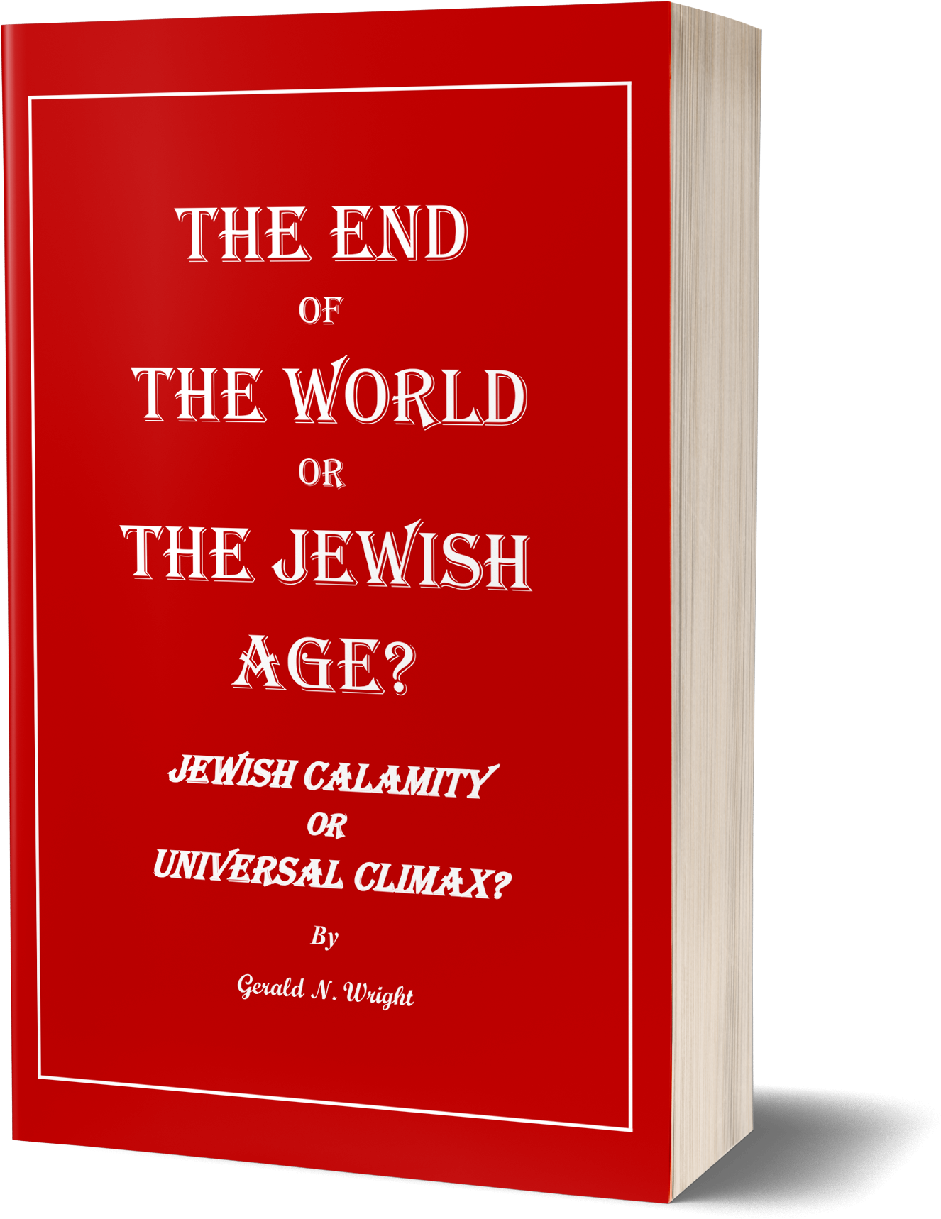 Endof Worldor Jewish Age Book Cover PNG Image