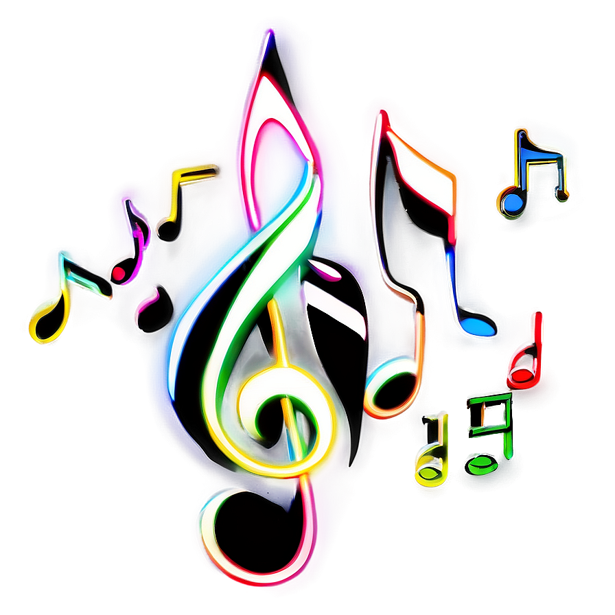 Energetic Lets Glow Crazy Music Note Png 06292024 PNG Image