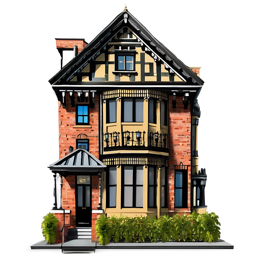 English Victorian Architecture Png Buo83 PNG Image