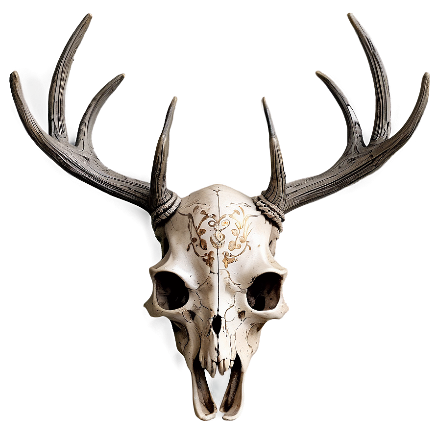 Engraved Deer Skull Detail Png Uxl PNG Image