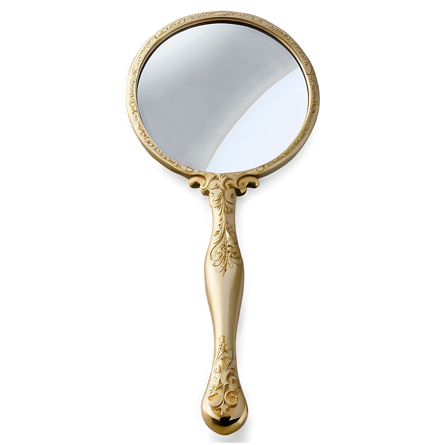 Engraved Hand Mirror Png Sxr57 PNG Image