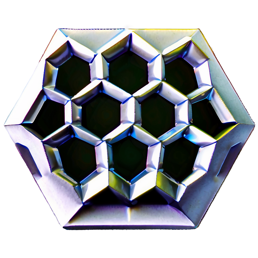 Engraved Hexagon Pattern Png Ekb14 PNG Image