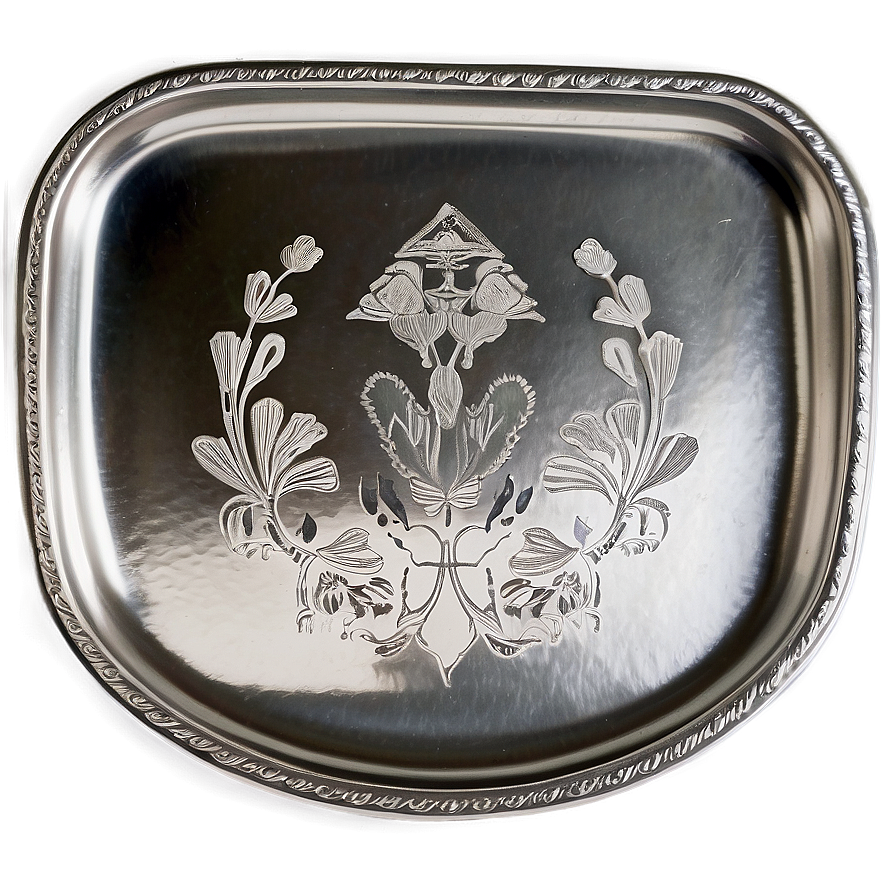 Engraved Pewter Tray Png Aat1 PNG Image