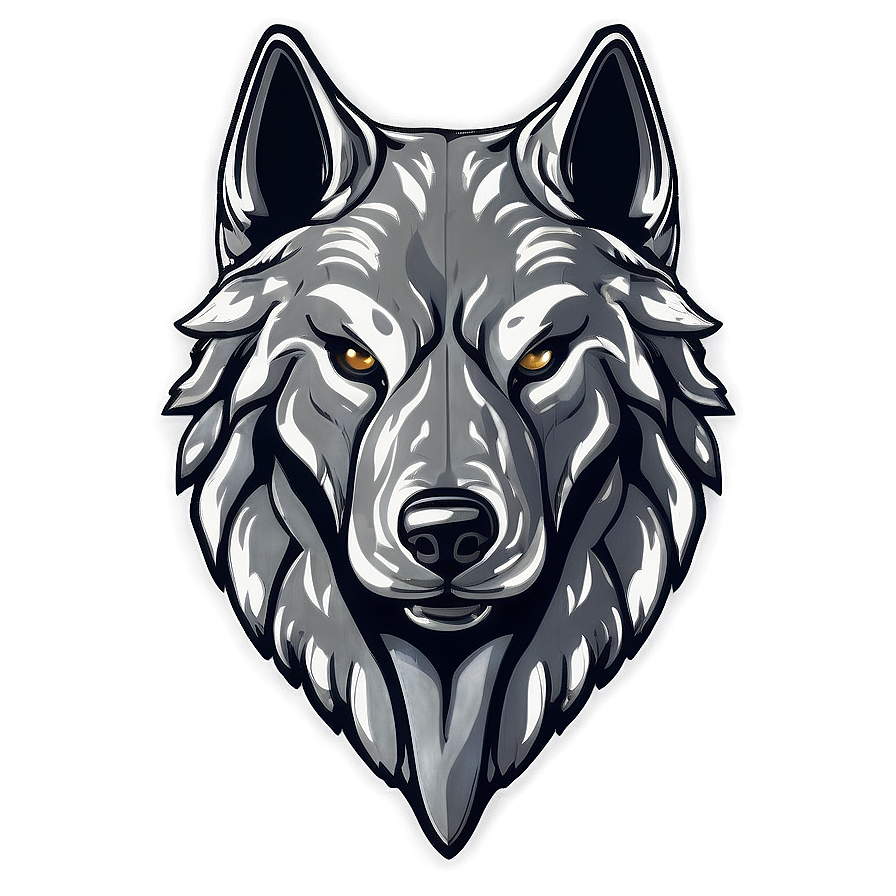 Engraved Wolf Head Symbol Png 06122024 PNG Image