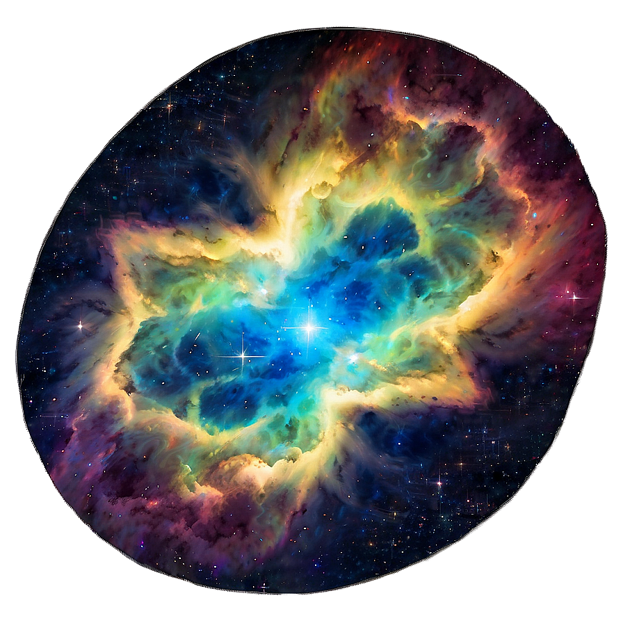 Enigmatic Radiant Nebula Png 06252024 PNG Image