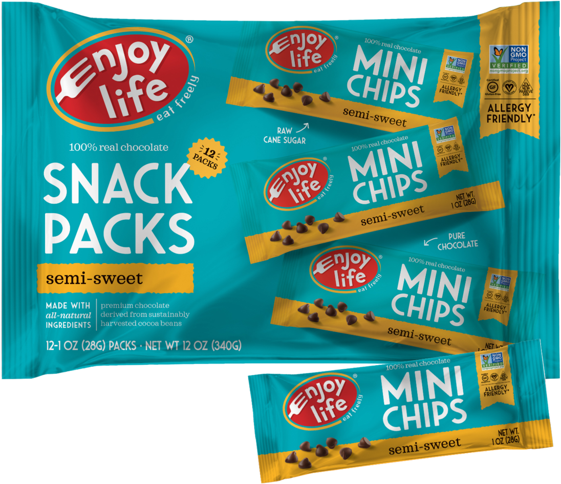 Enjoy Life Mini Chips Snack Packs PNG Image