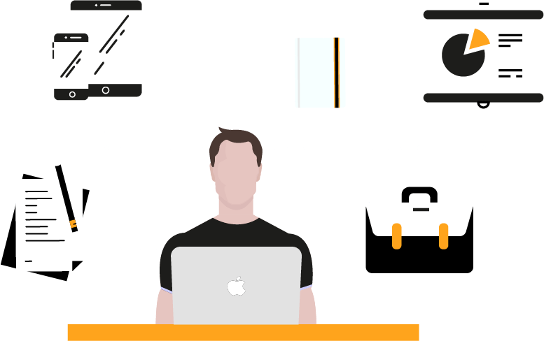 Entrepreneur Workflow Concept PNG Image