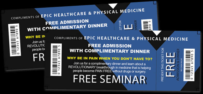 Epic Healthcare Seminar Tickets PNG Image