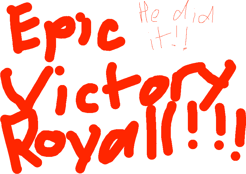 Epic Victory Royale Celebration PNG Image