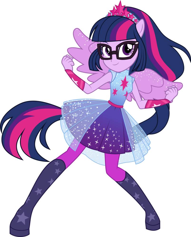 Equestria Girls Twilight Sparkle Pose PNG Image