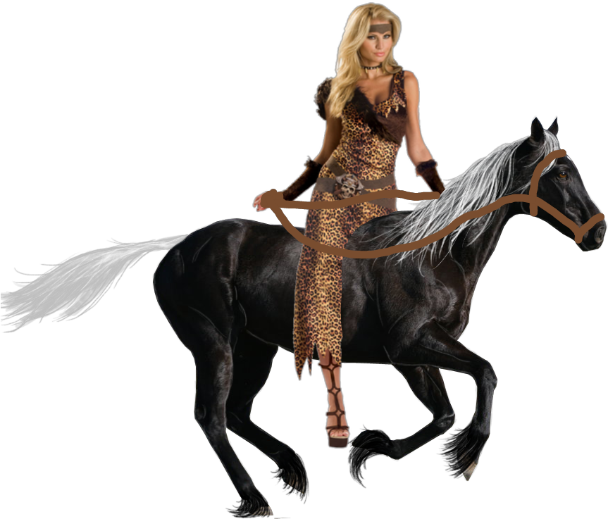 Equestrian_ Fashion_ Model_ Riding_ Horse PNG Image