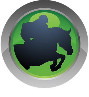 Equestrian Silhouette Icon PNG Image