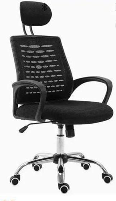 Ergonomic Office Chair Black PNG Image