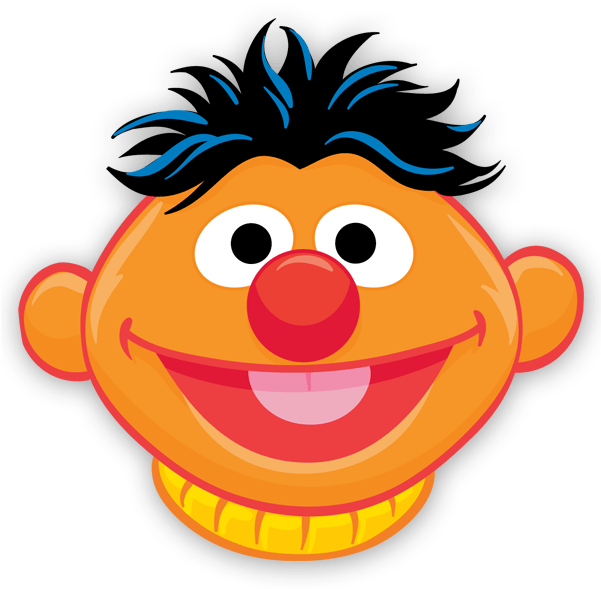 Ernie Sesame Street Character PNG Image