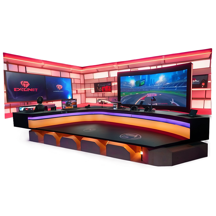 Esports Commentary Desk Png Rdt94 PNG Image