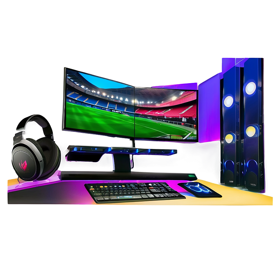 Esports Live Streaming Setup Png 25 PNG Image