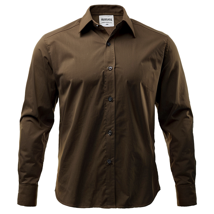 Espresso Brown Blank Shirt Png Pnn PNG Image