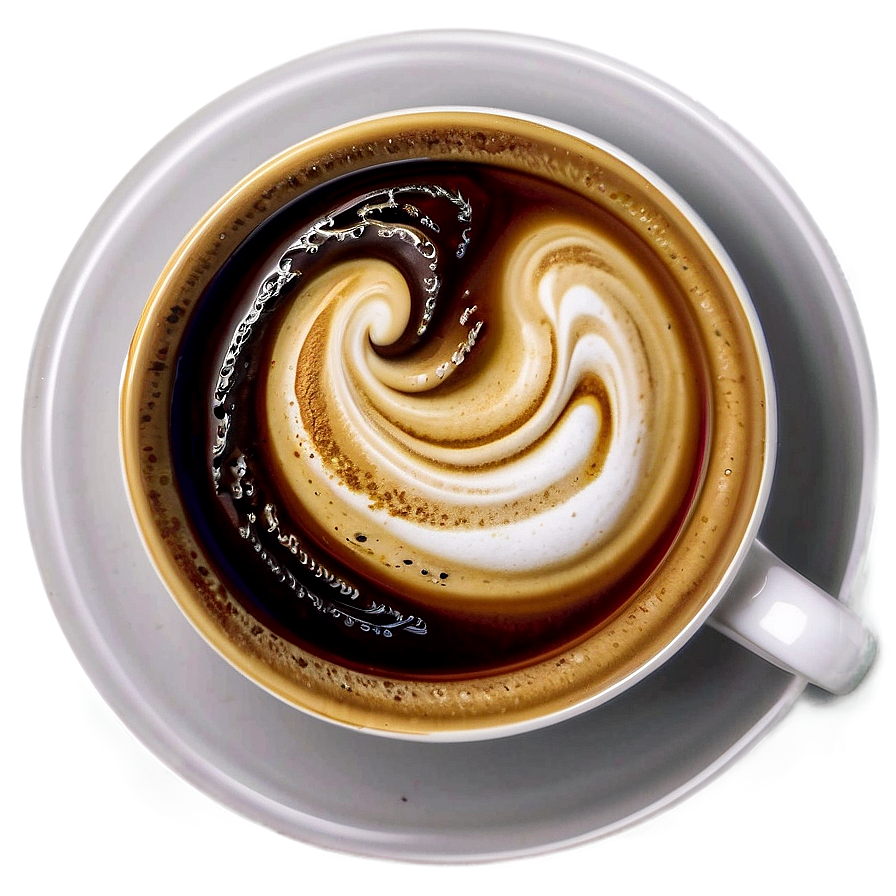 Espresso With Foam Art Png 51 PNG Image