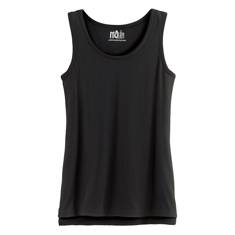 Essential Black Tank Top Png Ren PNG Image