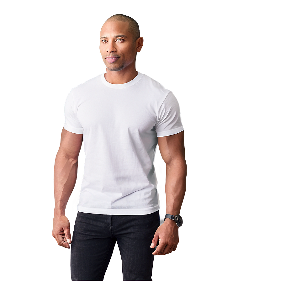 Essential White Cotton T-shirt Png 05252024 PNG Image