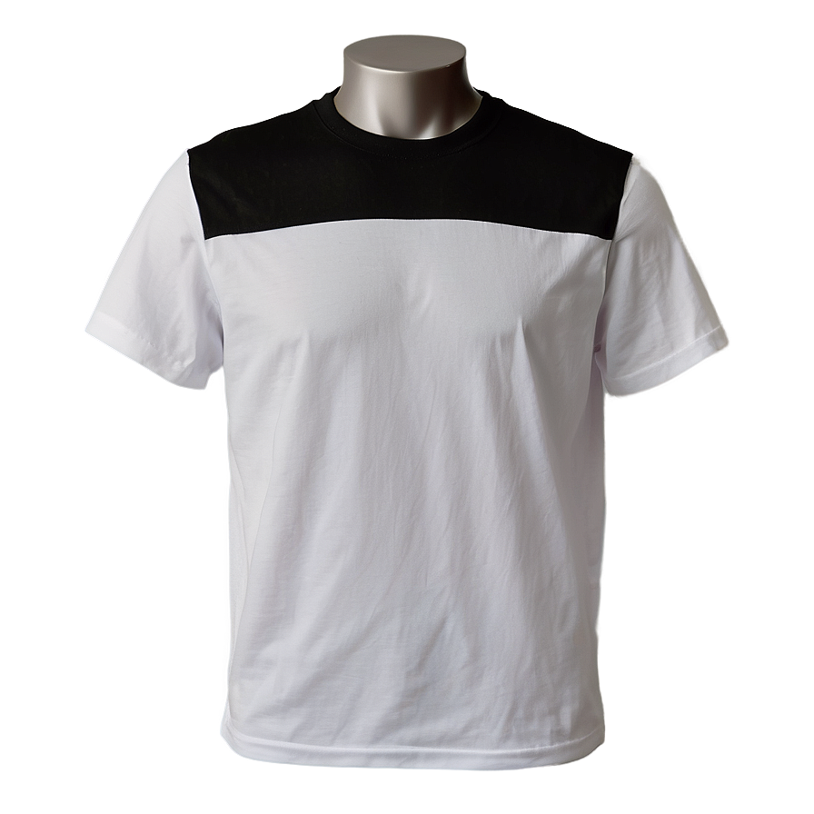 Essential White Cotton T-shirt Png Qkt PNG Image