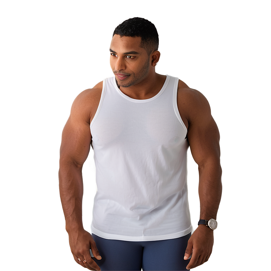 Essential White Tank Top Comfort Png 06282024 PNG Image