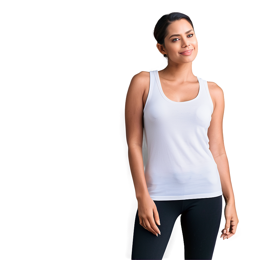 Essential White Tank Top Comfort Png 92 PNG Image