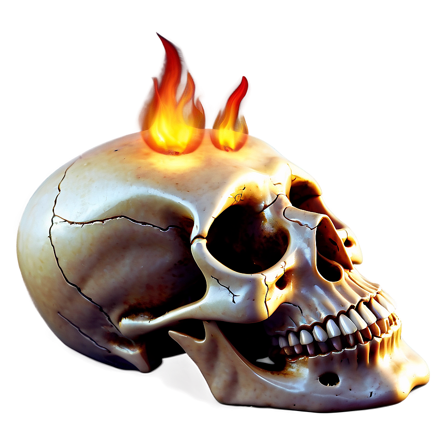 Eternal Flame Skull Png Gcf59 PNG Image