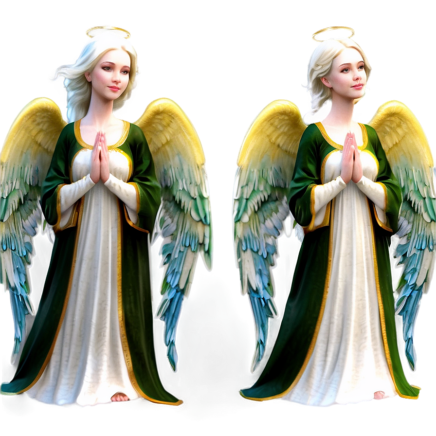 Ethereal Angels Illustration Png Hiv PNG Image