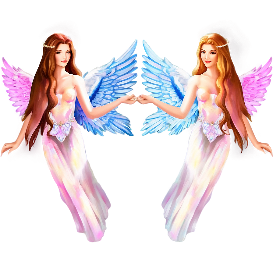 Ethereal Angels Illustration Png Xun PNG Image