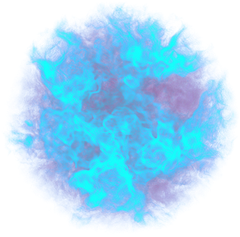 Ethereal Blue Flame Texture PNG Image