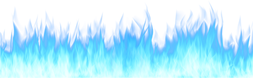 Ethereal Blue Flames PNG Image