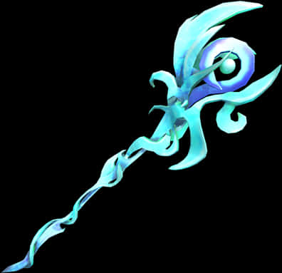 Ethereal_ Blue_ Sword PNG Image