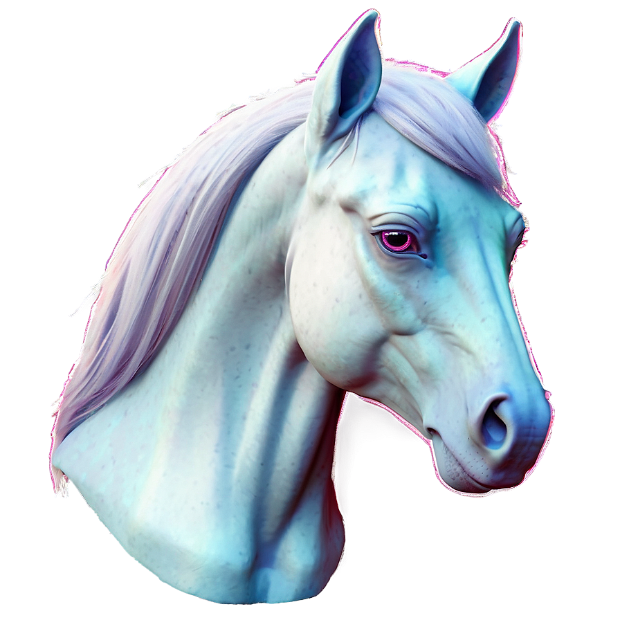 Ethereal Horse Head Creation Png Iar89 PNG Image