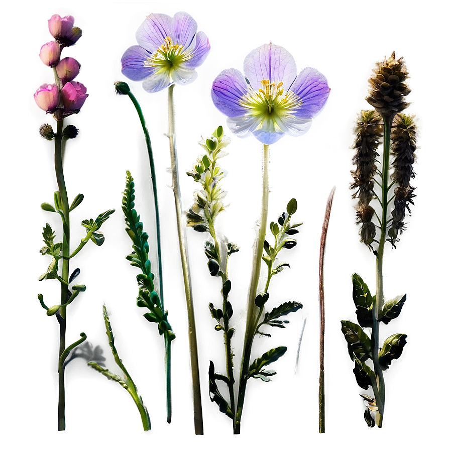 Ethereal Wildflowers Glow Png Xml19 PNG Image