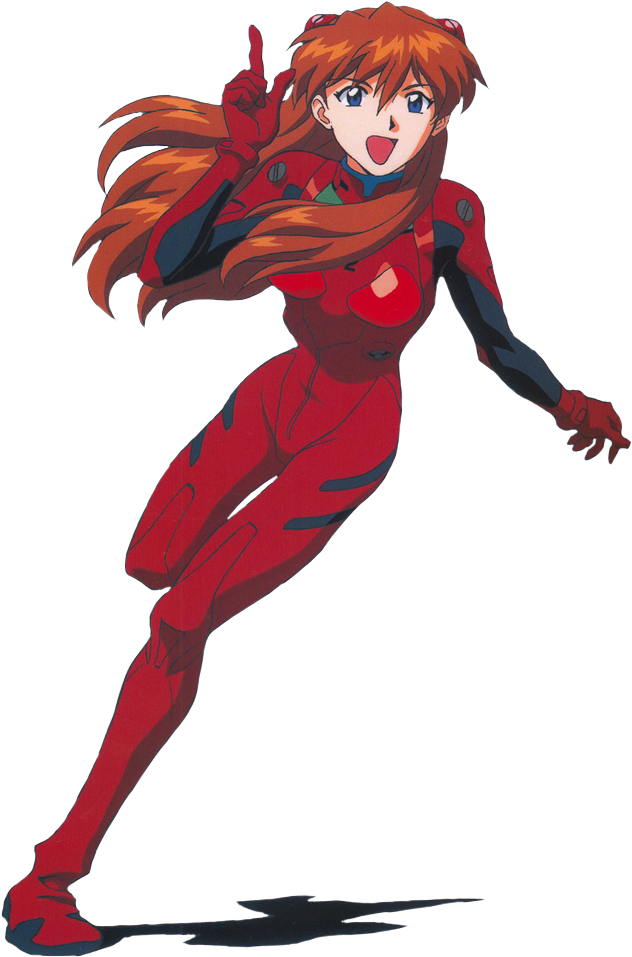 Evangelion Characterin Red Plugsuit PNG Image