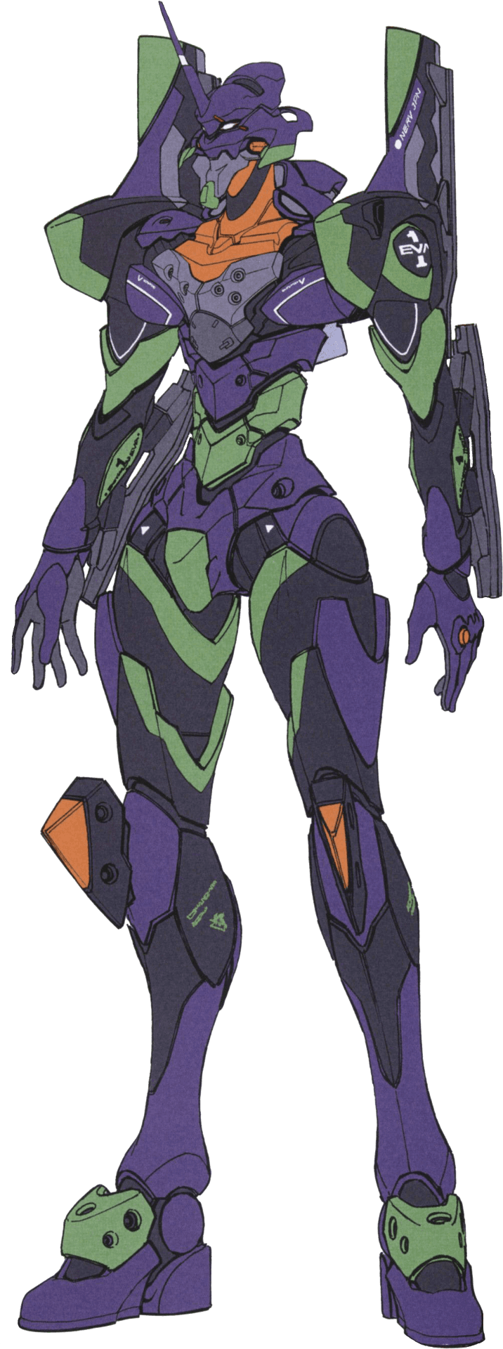 Evangelion_ Unit01_ Standing_ Pose PNG Image