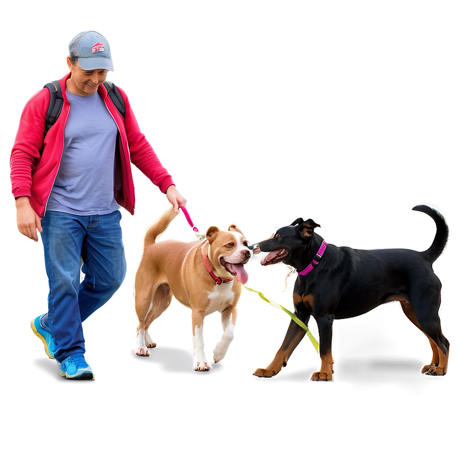 Evening Dog Walk Png Obx PNG Image