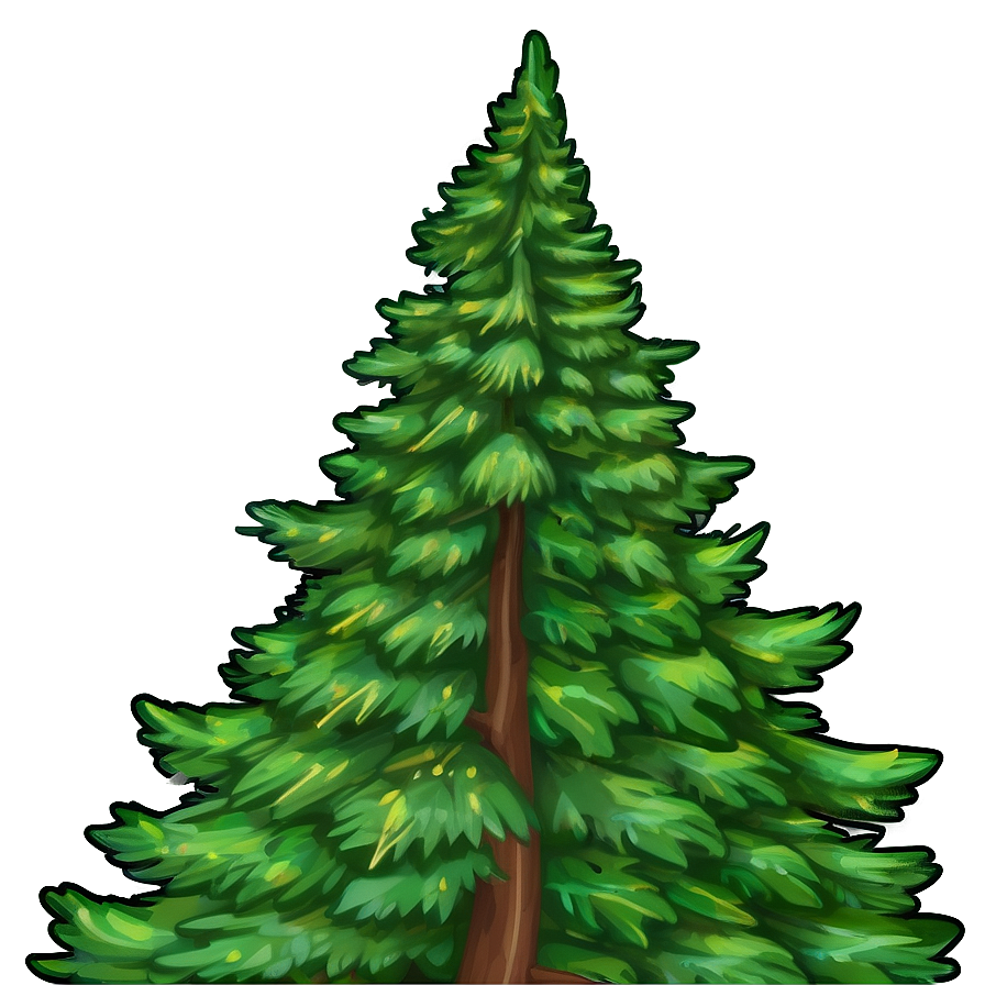 Evergreen Tree Emoji Png Itp PNG Image