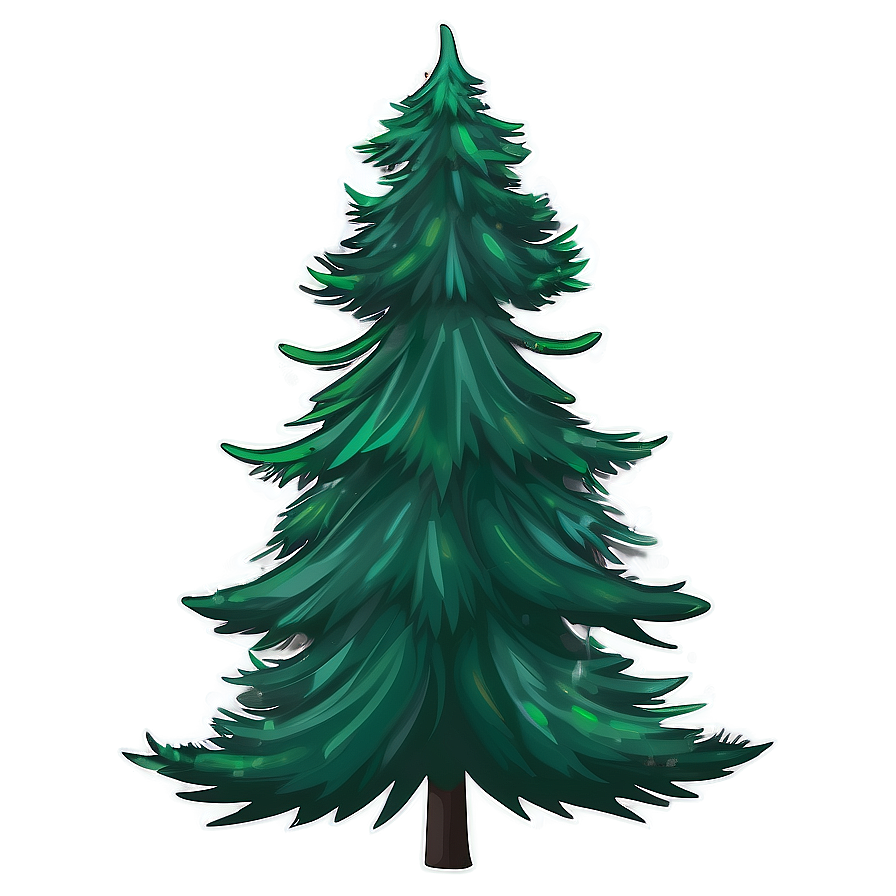 Evergreen Tree Illustration Png 06212024 PNG Image