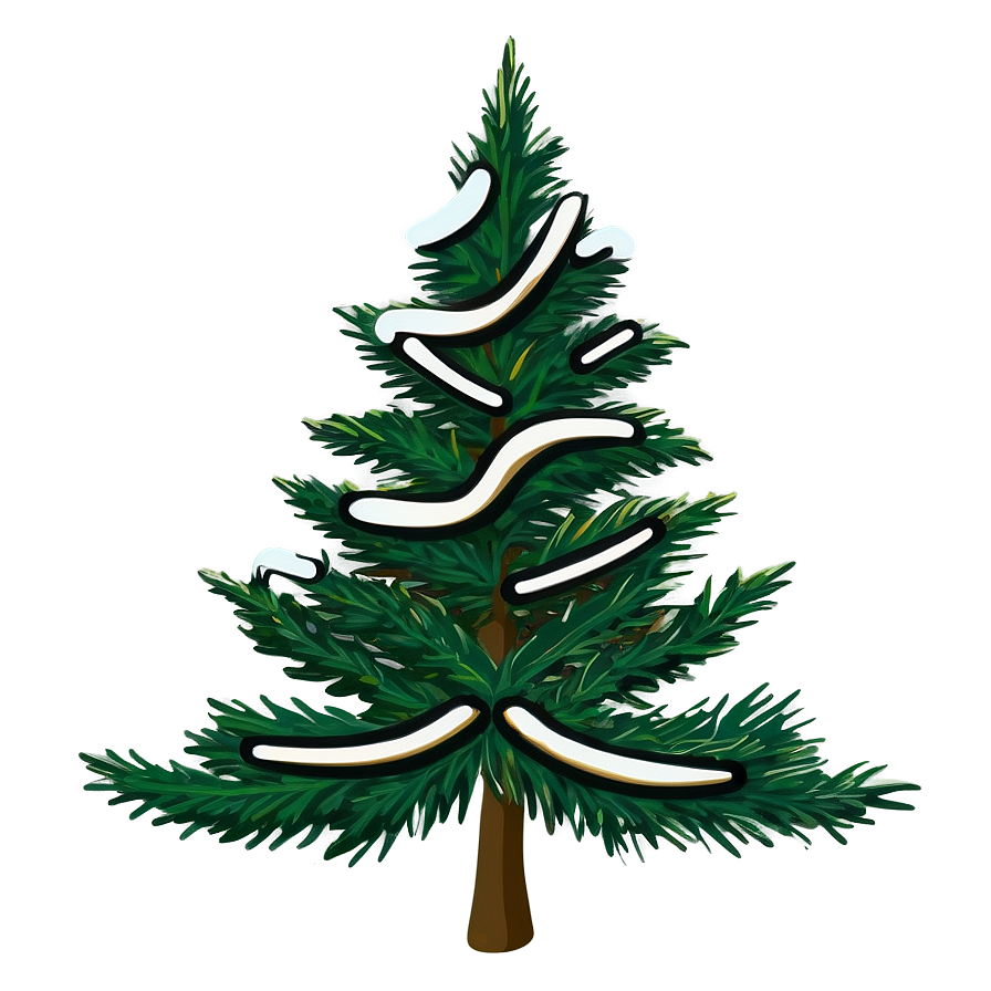 Evergreen Tree On Hill Png 18 PNG Image